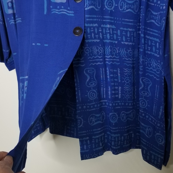 Vintage 3Pc Set Lightweight Cardigan Top Pants Women's Size Med Simply Southwest - Picture 5 of 12